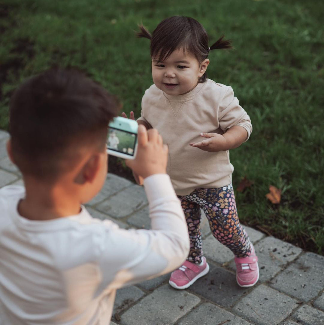 <p>Kendrick is always asking to take pictures with Jason’s professional cameras, but since he’s not quite ready for those we knew we needed to get him a kid-friendly option.</p><p>Not only is this camera extremely adorable, it’s so easy and intuitive to use! Kendrick just started pointing and shooting without any instructions! He’s obsessed with taking pictures of Kinsley, his stuffies, and even the occasional selfie 😂</p>