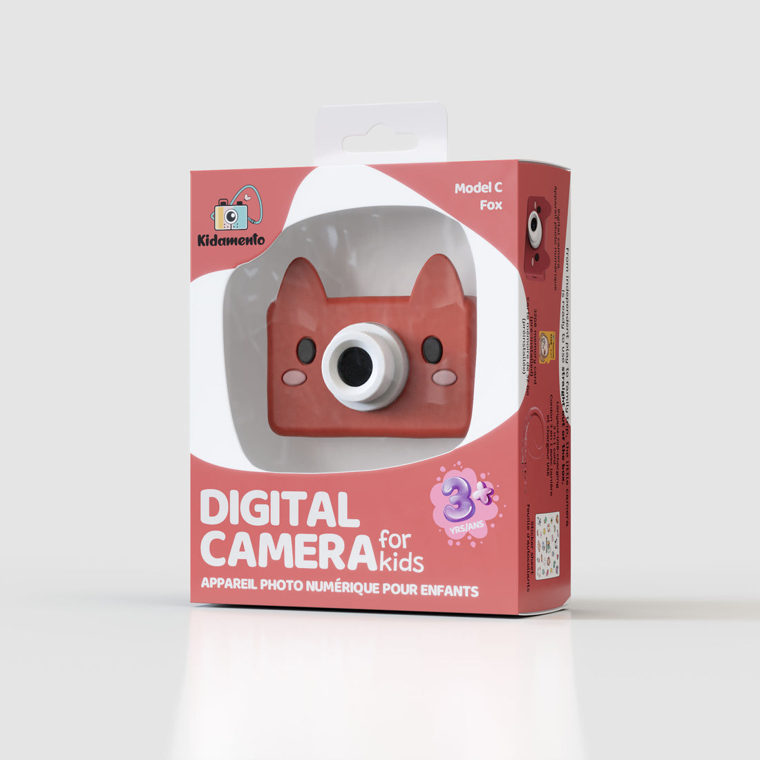 front packaging model c akito the fox camera