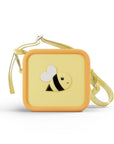 kidamento camera case bag for children 3 years and up yellow bee front look