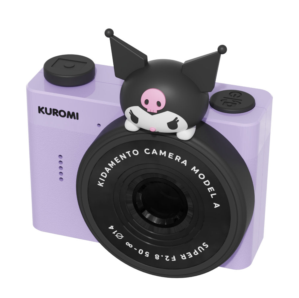 kidamento model a kuromi kids camera for children front tilted