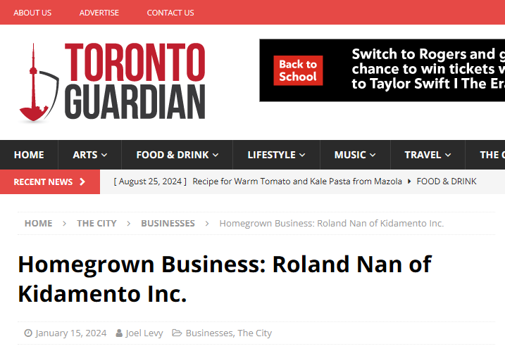 Homegrown Business: Roland Nan of Kidamento Inc.