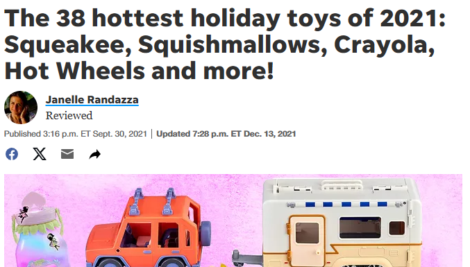 The 38 hottest holiday toys of 2021...