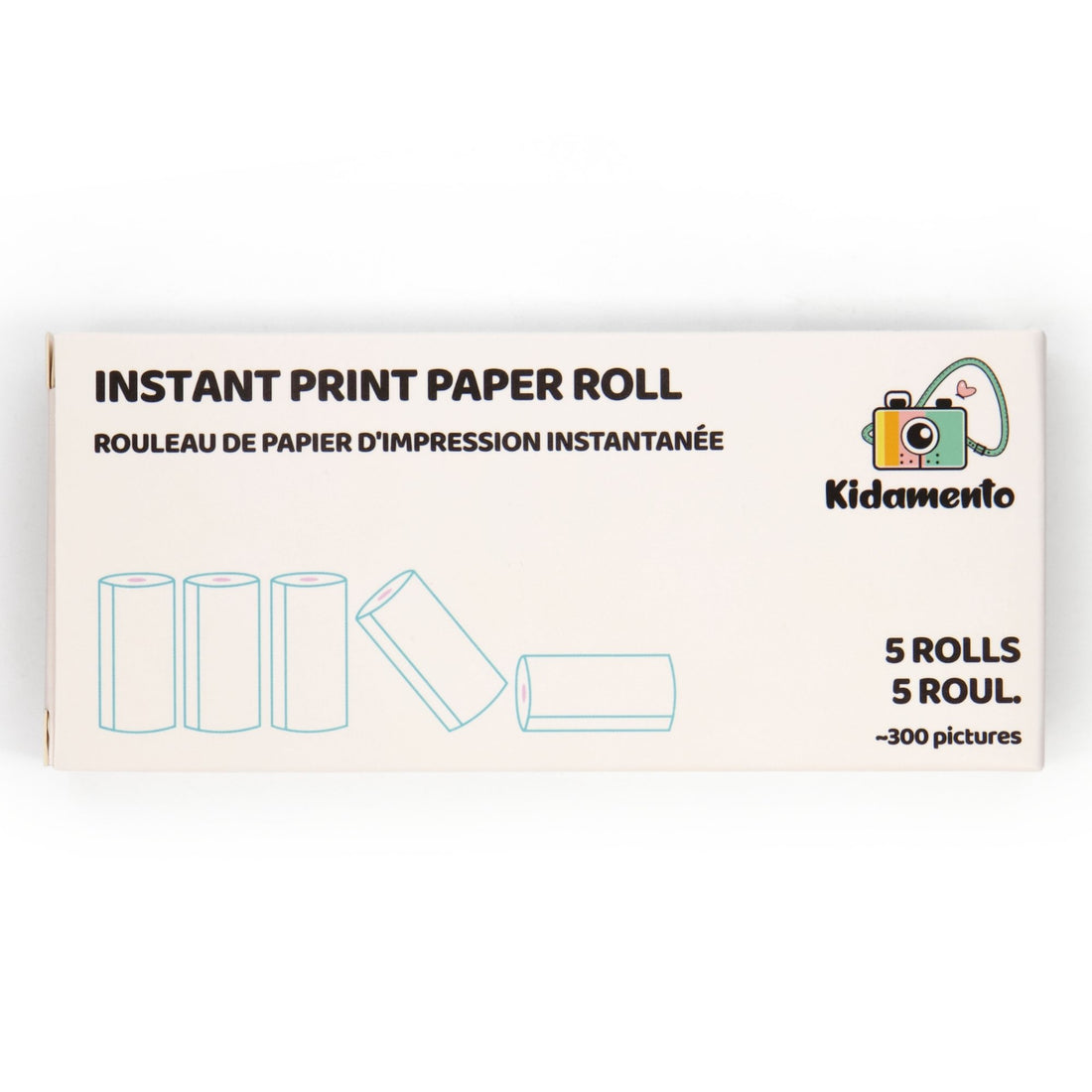 Instant print thermal paper refill set kidamento model p packaging
