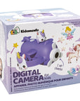 kidamento kids digital camera camcorder model v iris the unicorn packaging front