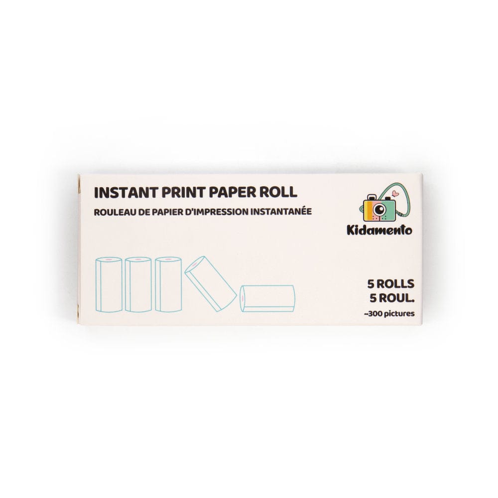 kidamento instant print paper roll refill pack
